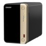 NAS QNAP 264 2-Bay, CPU Intel Celeron N5105/N5095 4-core/4-thread Processor, RAM 8 GB DDR4 (onboard, not expandable), HDD 2 x 2.