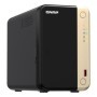 NAS QNAP 264 2-Bay, CPU Intel Celeron N5105/N5095 4-core/4-thread Processor, RAM 8 GB DDR4 (onboard, not expandable), HDD 2 x 2.