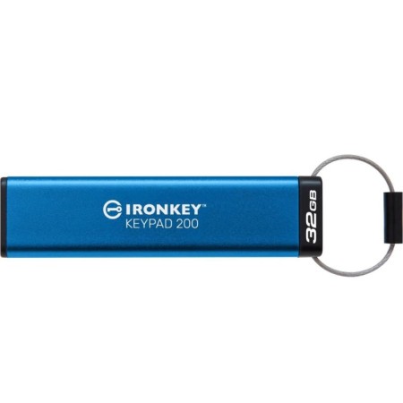 USB Flash Drive Kingston 32GB IronKey Keypad 200, USB 3.2 Gen1, FIPS140-3 Lvl 3 (Pending) AES-256 Encrypted
