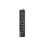 Switch Hikvision DS-3E0106P-E-M, Switching capacity 1.6 Gbps, 4 x 10/100Mbps PoE ports, and and 2 × 10/100Mbps RJ45 ports, MAC a