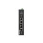 Switch Hikvision DS-3E0106P-E-M, Switching capacity 1.6 Gbps, 4 x 10/100Mbps PoE ports, and and 2 × 10/100Mbps RJ45 ports, MAC a