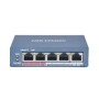 Switch Hikvision DS-3E0105P-E(B), 4-port, PoE