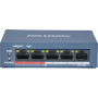Switch Hikvision DS-3E0105P-E/M(B), 4-port, PoE