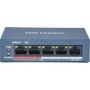 Switch Hikvision DS-3E0105P-E/M(B), 4-port, PoE