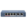 Switch Hikvision DS-3E0106HP-E, 4-port, HiPoE