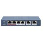 Switch Hikvision DS-3E0106HP-E, 4-port, HiPoE