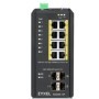 Zyxel RGS200-12P-ZZ0101F 12-port GbE Managed PoE Switch, Layer2, 8 ports100/1000 Mbps PoE, 4 ports Gigabit SFP.