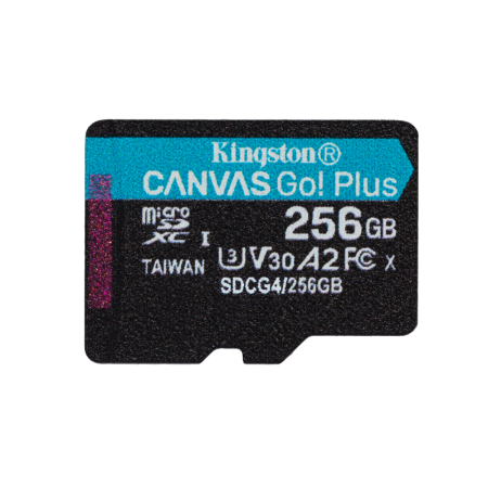Card de Memorie MicroSDXC Kingston Canvas GO Plus 256GB Adaptor SD Class 10