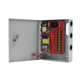 Surse alimentare 12V pentru camere Sursa alimentare CCTV 12V 5A 9 iesiri STR1205-09C Strong Euro Power