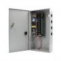 Surse alimentare 12V pentru camere Sursa alimentare CCTV 12V 8A 9 iesiri cu backup STR1208-09CB Strong Euro Power