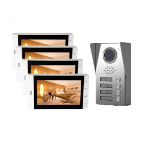 Videointerfoane Videointerfon color 7" 4 familii Tongwei DP-705 TONGWEI