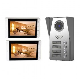 Videointerfoane Videointerfon color 7" 2 familii Tongwei DP-705 TONGWEI