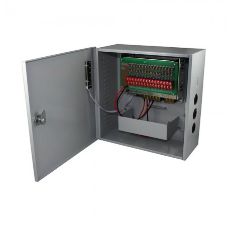 Strong Euro PowerSursa de alimentare CCTV 12V 10A 16 iesiri cu back-up STR1210-16CBD