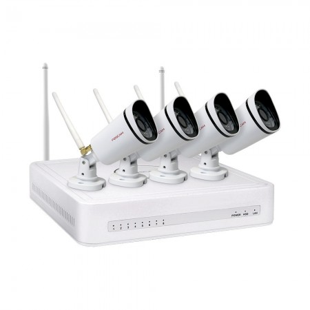 Sisteme de supraveghere Foscam FN3104W-B4 Sistem Supraveghere IP Wireless 4 Camere HD 720P Foscam