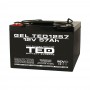 TEDBATERIE GEL TED1257M6 12V 57Ah