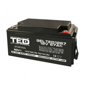 BATERIE AGM GEL TED1267M6 12V 67Ah