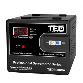 Stabilizatoare de tensiune STABILIZATOR DE TENSIUNE CU SERVOMOTOR 3000VA