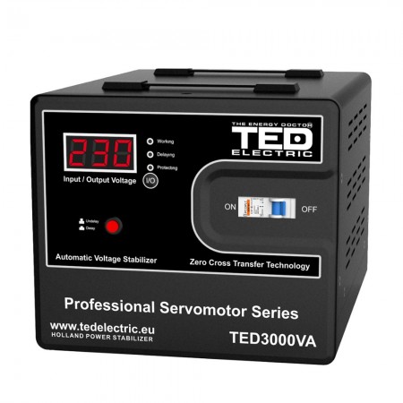 Stabilizatoare de tensiune STABILIZATOR DE TENSIUNE CU SERVOMOTOR 3000VA