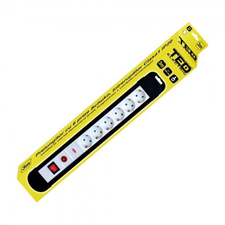 Accesorii montaj PRELUNGITOR CU PROTECTIE 3M 6 PRIZE SCHUKO DZ085422 TED ELECTRIC TED