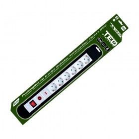Accesorii montaj PRELUNGITOR CU PROTECTIE 5M 6 PRIZE SCHUKO DZ085421 TED ELECTRIC TED