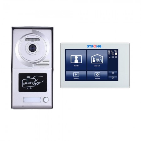Videointerfoane VIDEOINTERFON IP CU CITITOR DE CARD 7" STRONG-1 Strong Euro Power