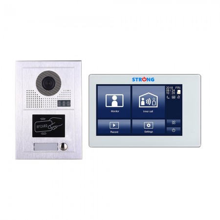 Videointerfoane VIDEOINTERFON IP CU CITITOR DE CARD 7" STRONG-12 Strong Euro Power