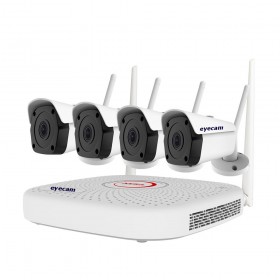 Sisteme de supraveghere Sistem supraveghere video WiFi 8MP 25M 4 camere Eyecam Eyecam