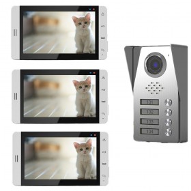 Videointerfoane Videointerfon color 7" 3 familii Tongwei DP-705R TONGWEI