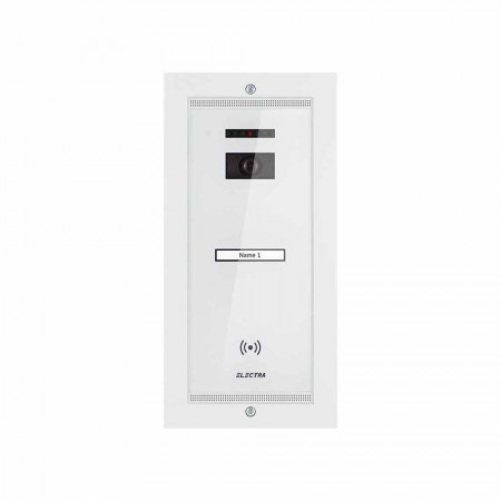 Videointerfoane Panou video exterior Electra Smart incastrat alb ELECTRA