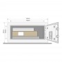 Securitate mecanica Seif standard tip laptop cu cifru Yale YLV/200/DB1 Yale