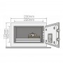 Securitate mecanica Seif standard mini cu cifru Yale YSV/170/DB1 Yale