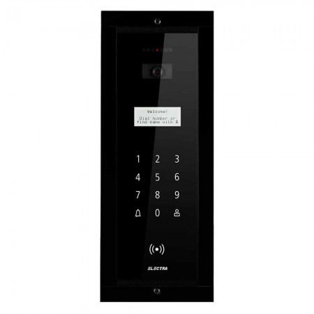 ELECTRAPanou video smart exterior Electra pentru blocuri incastrat negru