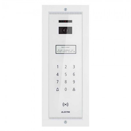 ELECTRAPanou video smart exterior Electra pentru blocuri incastrat alb