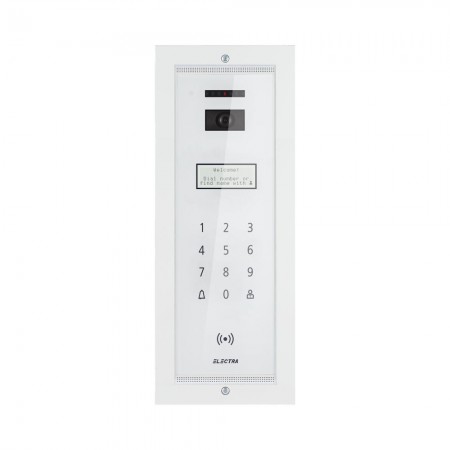 PANOU EXTERIOR VIDEO smart Electra – alb, incastrat