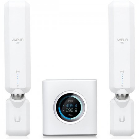 Ubiquiti AmpliFi HD (High-Density) Home Wi-Fi System, with 1x HD Mesh Router + 2x HD Meshpoints, Wi-Fi/Gigabit Ethernet (1) WAN,