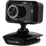 CANYON Enhanced 1.3 Megapixels resolution webcam with USB2.0 connector, viewing angle 40°, cable length 1.25m, Black, 49.9x46.5x