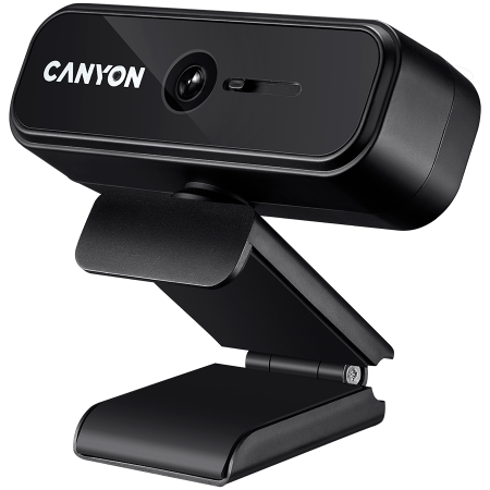 CANYON C2N 1080P full HD 2.0Mega fixed focus webcam with USB2.0 connector, 360 degree rotary view scope, built in MIC, Resolutio