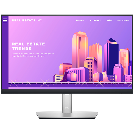 Monitor LED Dell Professional P2222H 21.5” 1920x1080 IPS Antiglare 16:9, 1000:1, 250 cd/m2, 8ms/5ms, 178/178, DP, HDMI, VGA, USB