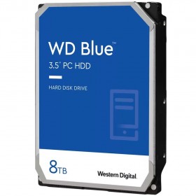 HDD Desktop WD Blue CMR (3.5'', 8TB, 128MB, 5640 RPM, SATA 6Gbps)
