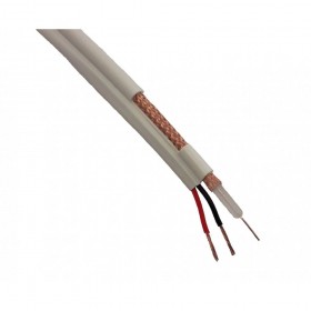 Cablu coaxial cu alimentare 75 ohm RG59 cupru