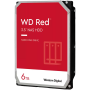 HDD NAS WD Red SMR (3.5'', 6TB, 256MB, 5400 RPM, SATA 6Gbps, 180TB/year)