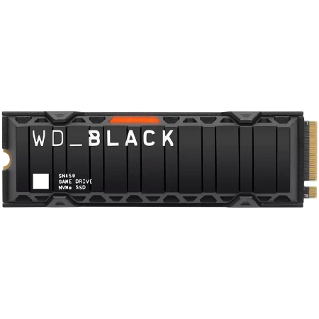 SSD WD Black SN850 HeatSink 1TB M.2 2280 PCIe Gen4 x4 NVMe, Read/Write: 7000/5300 MBps, IOPS 1000K/720K, TBW: 600