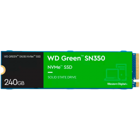 SSD WD Green SN350 240GB M.2 2280 PCIe Gen3 x3 NVMe TLC, Read/Write: 2400/900 MBps, IOPS 160K/150K, TBW: 40