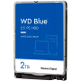 HDD Mobile WD Blue 2TB SMR (2.5'', 128MB, 5400 RPM, SATA 6Gbps)