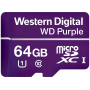 MicroSDXC Card WD Purple SC QD101 Ultra Endurance 64GB, SDA 6.0, Speed Class 10, TBW 32