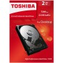 HDD Desktop TOSHIBA 2TB P300 CMR (3.5", 64MB, 7200RPM, NCQ, AF, SATA 6Gbps), retail pack