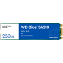 SSD WD Blue SA510 250GB SATA 6Gbps, M.2 2280, Read/Write: 555/440 MBps, IOPS 80K/78K, TBW: 100