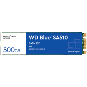 SSD WD Blue SA510 500GB SATA 6Gbps, M.2 2280, Read/Write: 560/510 MBps, IOPS 90K/82K, TBW: 200