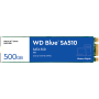 SSD WD Blue SA510 500GB SATA 6Gbps, M.2 2280, Read/Write: 560/510 MBps, IOPS 90K/82K, TBW: 200