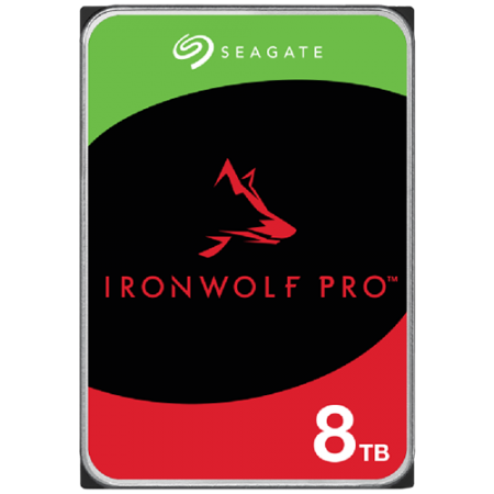 HDD NAS SEAGATE IronWolf Pro 8TB CMR 3.5", 256MB, SATA 6Gbps, 7200RPM, RV Sensors, Rescue Data Recovery Services 3 ani, TBW: 550